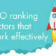 SEO ranking factors that work effectively