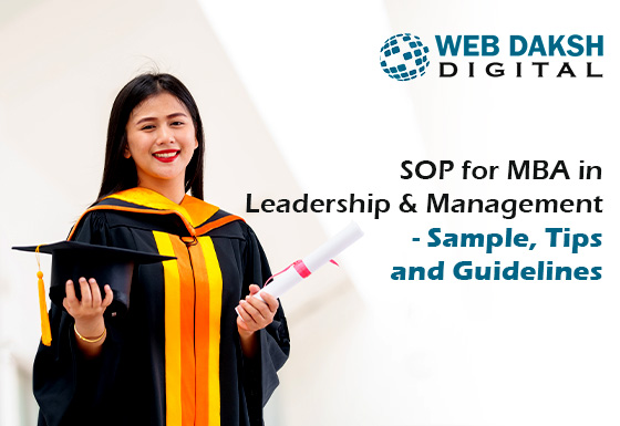 SOP for MBA in Leadership and Management- Sample, Tips and Guidelines Banner